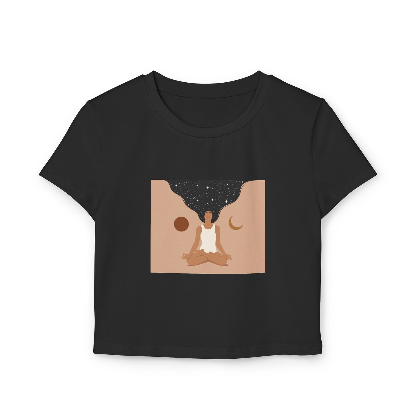 black girl magic Cosmic Meditation Women's Baby Tee
