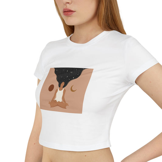 black girl magic Cosmic Meditation Women's Baby Tee